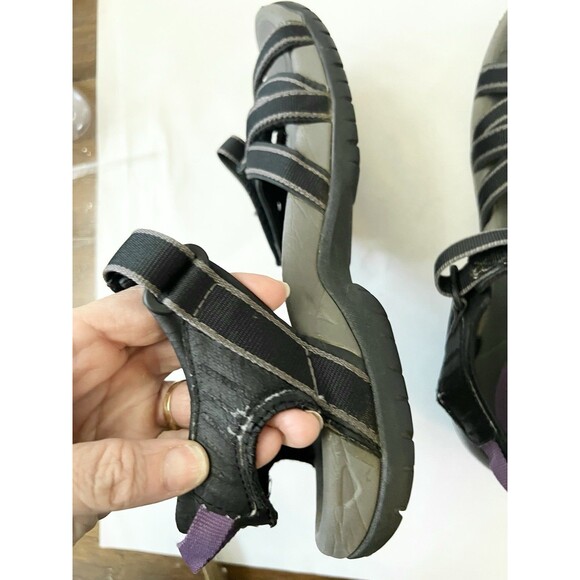 Teva Tirra Sport Sandals Adjustable Straps Black Size US 9 EU 40 Hiking Outdoor - Picture 4 of 8